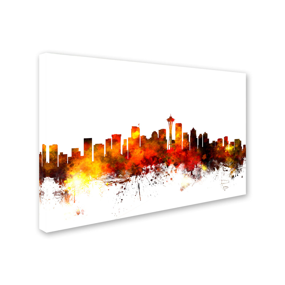Michael Tompsett Seattle Washington Skyline III Canvas Art 16 x 24 Image 2