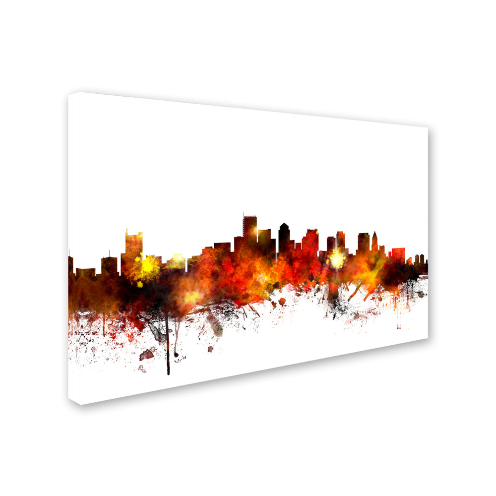 Michael Tompsett Boston Massachusetts Skyline II Canvas Art 16 x 24 Image 2