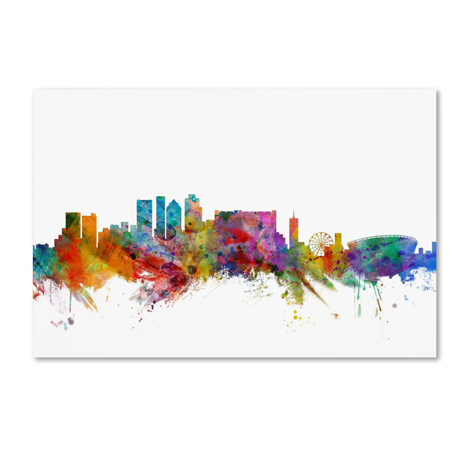 Michael Tompsett Cape Town South Africa Skyline Canvas Art 16 x 24 Image 1