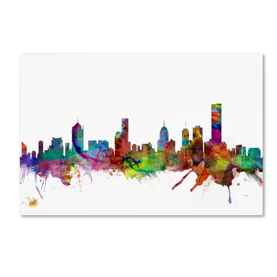 Michael Tompsett Melbourne Skyline II Canvas Art 16 x 24 Image 1