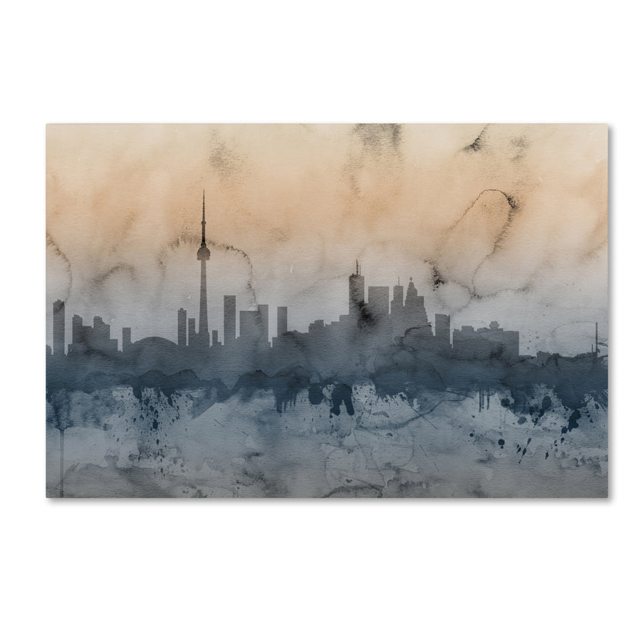 Michael Tompsett Toronto Canada Skyline V Canvas Art 16 x 24 Image 1