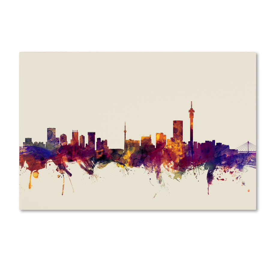 Michael Tompsett Johannesburg Skyline Canvas Art 16 x 24 Image 1