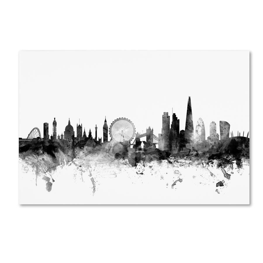 Michael Tompsett London England Skyline BandW Canvas Art 16 x 24 Image 1