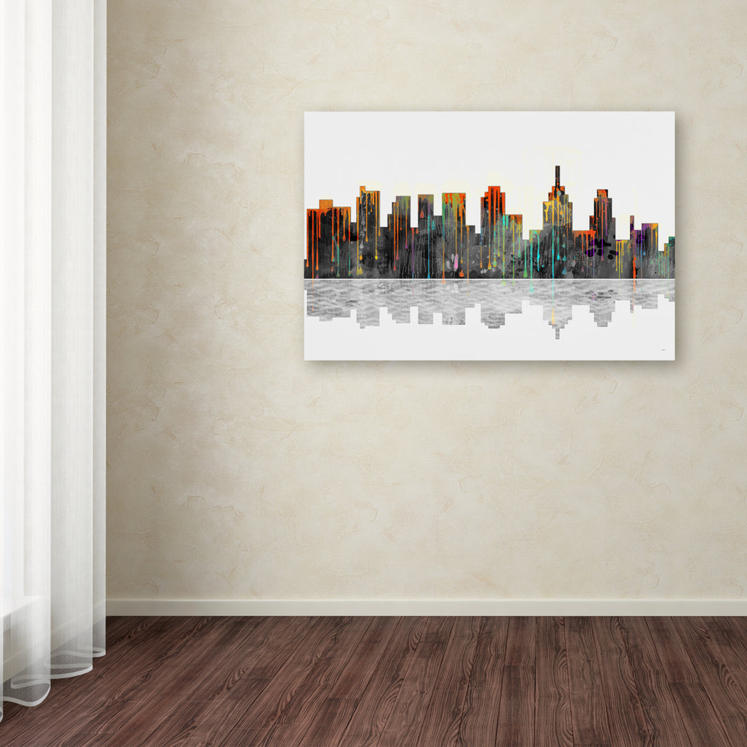 Marlene Watson Philadelphia Pennsylvania Skyline Canvas Art 16 x 24 Image 3