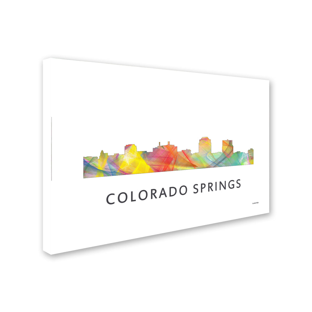 Marlene Watson Colorado Springs Colorado Skyline WB-1 Canvas Art 16 x 24 Image 2