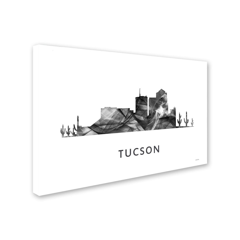 Marlene Watson Tucson Arizona Skyline WB-BW Canvas Art 16 x 24 Image 2