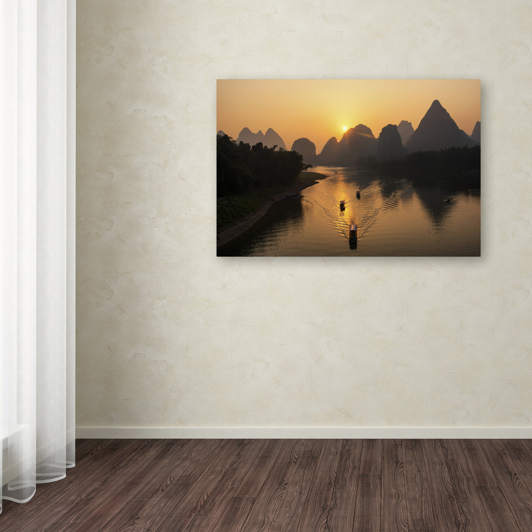 Philippe Hugonnard Golden River Canvas Art 16 x 24 Image 3
