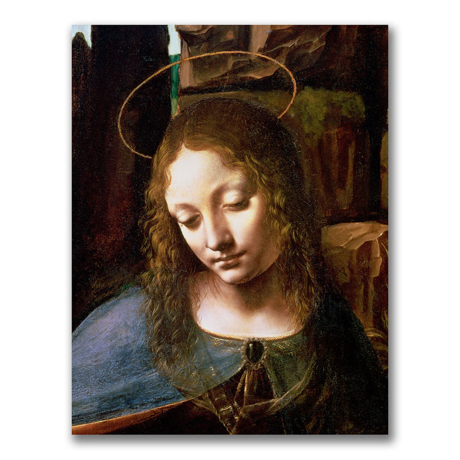 Leonardo da Vinci Detail of the Virgin Canvas Art 18 x 24 Image 1