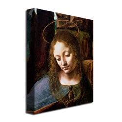 Leonardo da Vinci Detail of the Virgin Canvas Art 18 x 24 Image 3