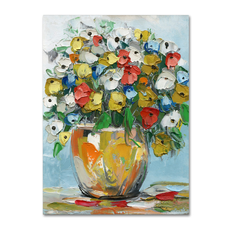 Hai Odelia Spring Flowers in a Vase 3 Canvas Art 18 x 24 Image 1