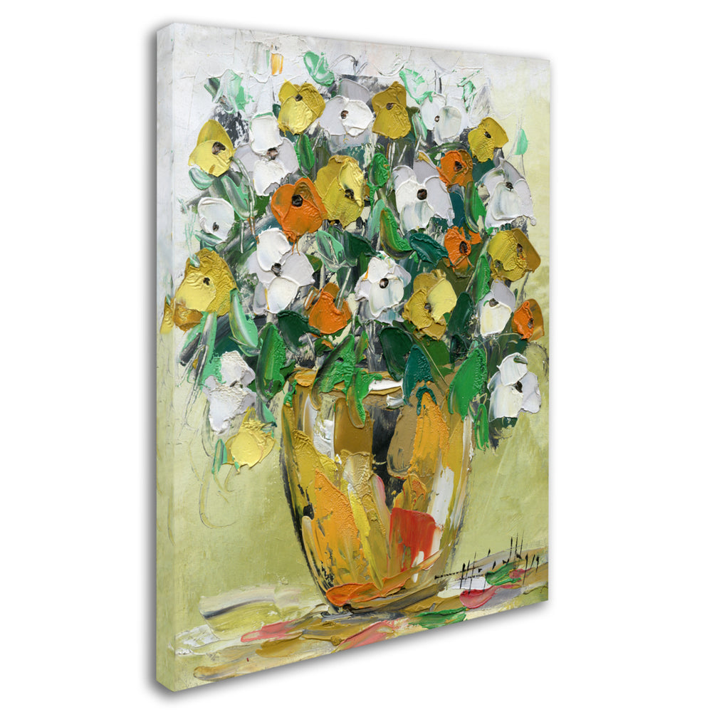 Hai Odelia Spring Flowers in a Vase 4 Canvas Art 18 x 24 Image 2