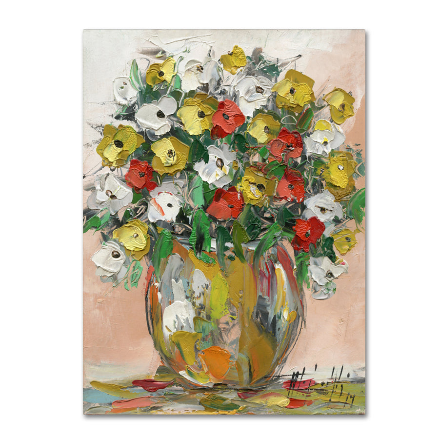 Hai Odelia Spring Flowers in a Vase 8 Canvas Art 18 x 24 Image 1