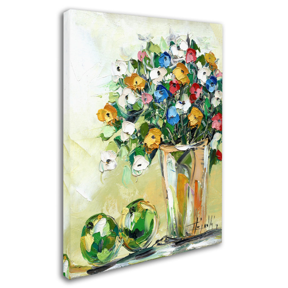 Hai Odelia Spring Flowers in a Vase 5 Canvas Art 18 x 24 Image 2