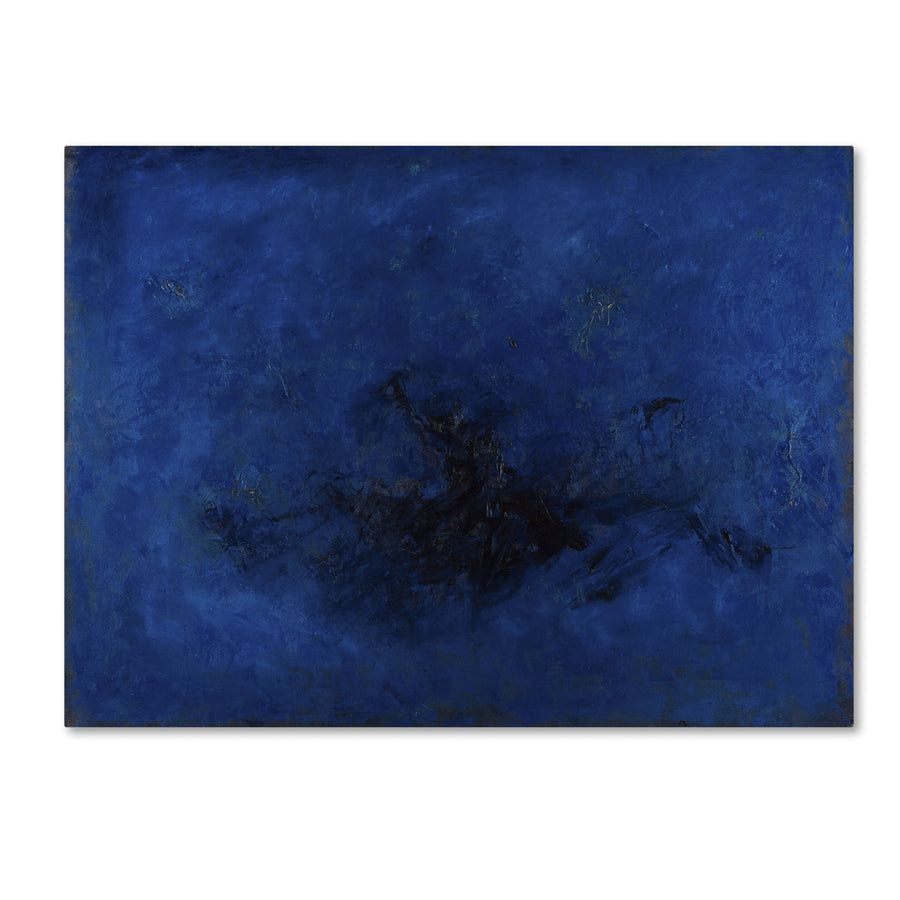 Joarez Deep Blue Canvas Art 18 x 24 Image 1