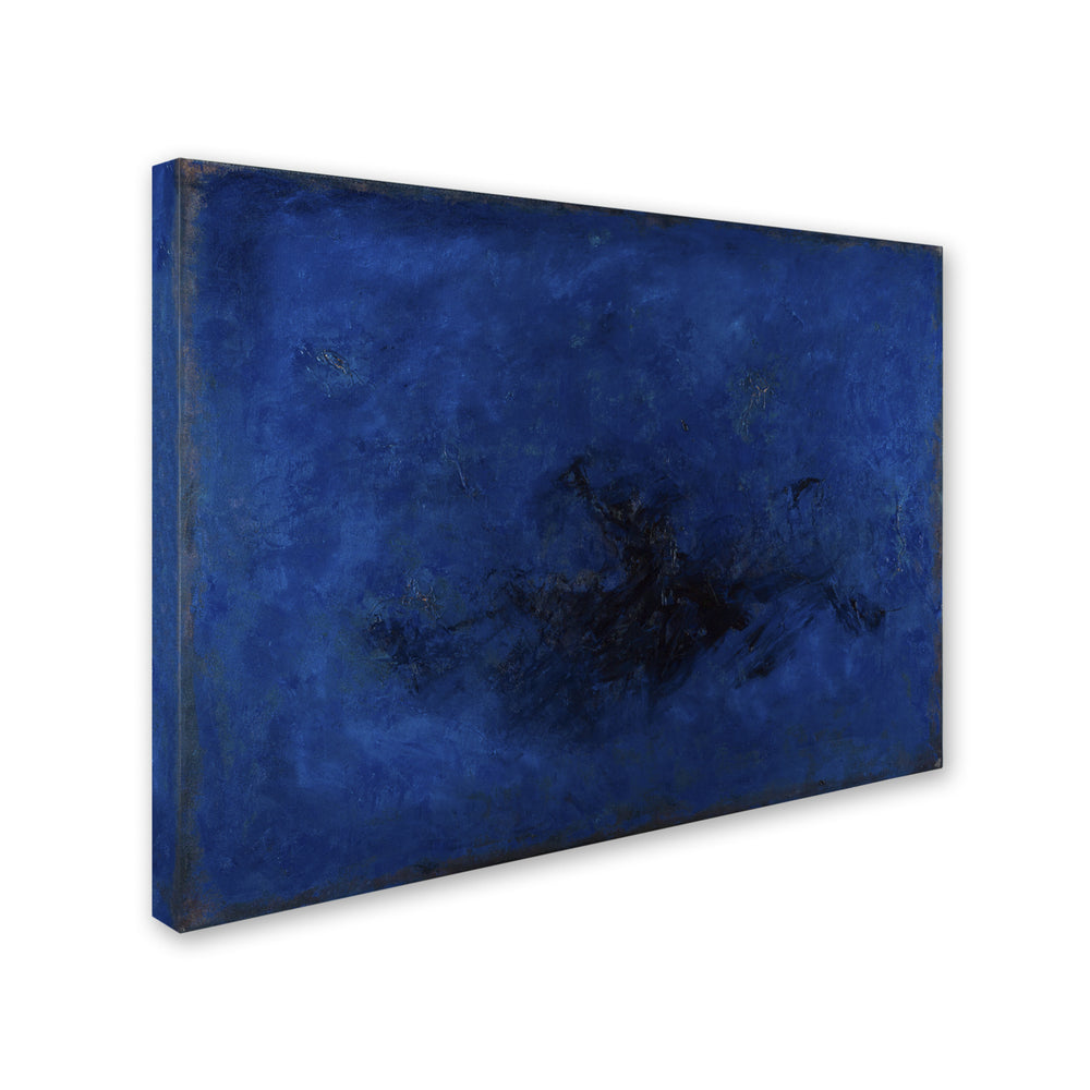 Joarez Deep Blue Canvas Art 18 x 24 Image 2