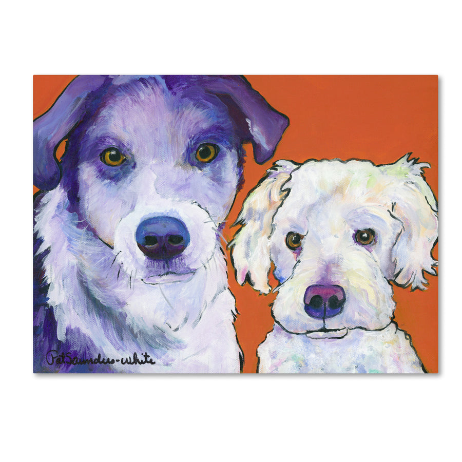 Pat Saunders-White Milo and Max Canvas Art 18 x 24 Image 1