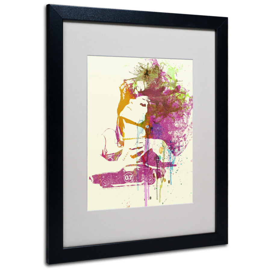 Naxart Challenger Girl Black Wooden Framed Art 18 x 22 Inches Image 1