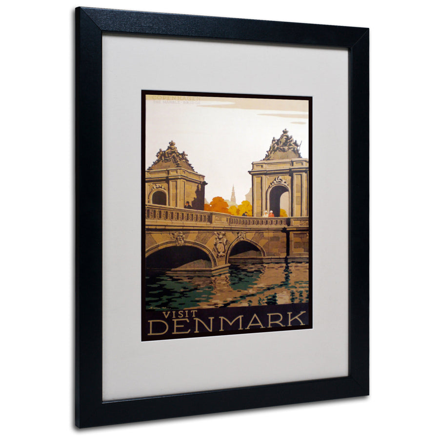 Vintage Apple Collection Denmark Black Wooden Framed Art 18 x 22 Inches Image 1