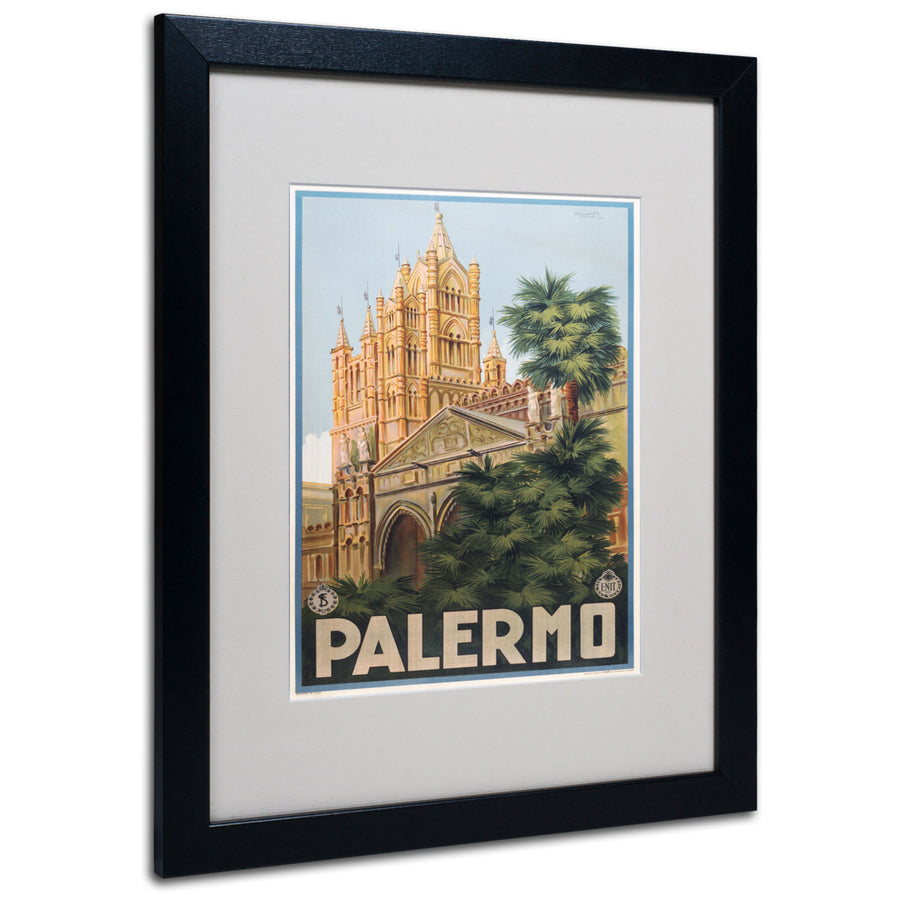 Palermo Black Wooden Framed Art 18 x 22 Inches Image 1