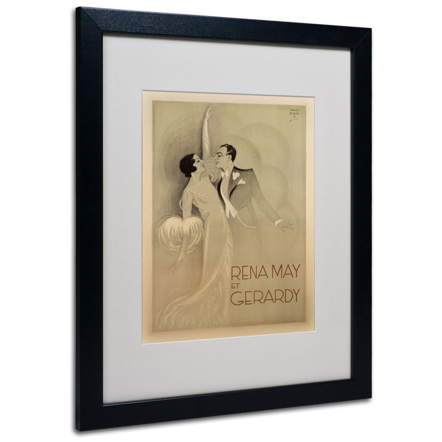 Rena May Et Gerardy Black Wooden Framed Art 18 x 22 Inches Image 1