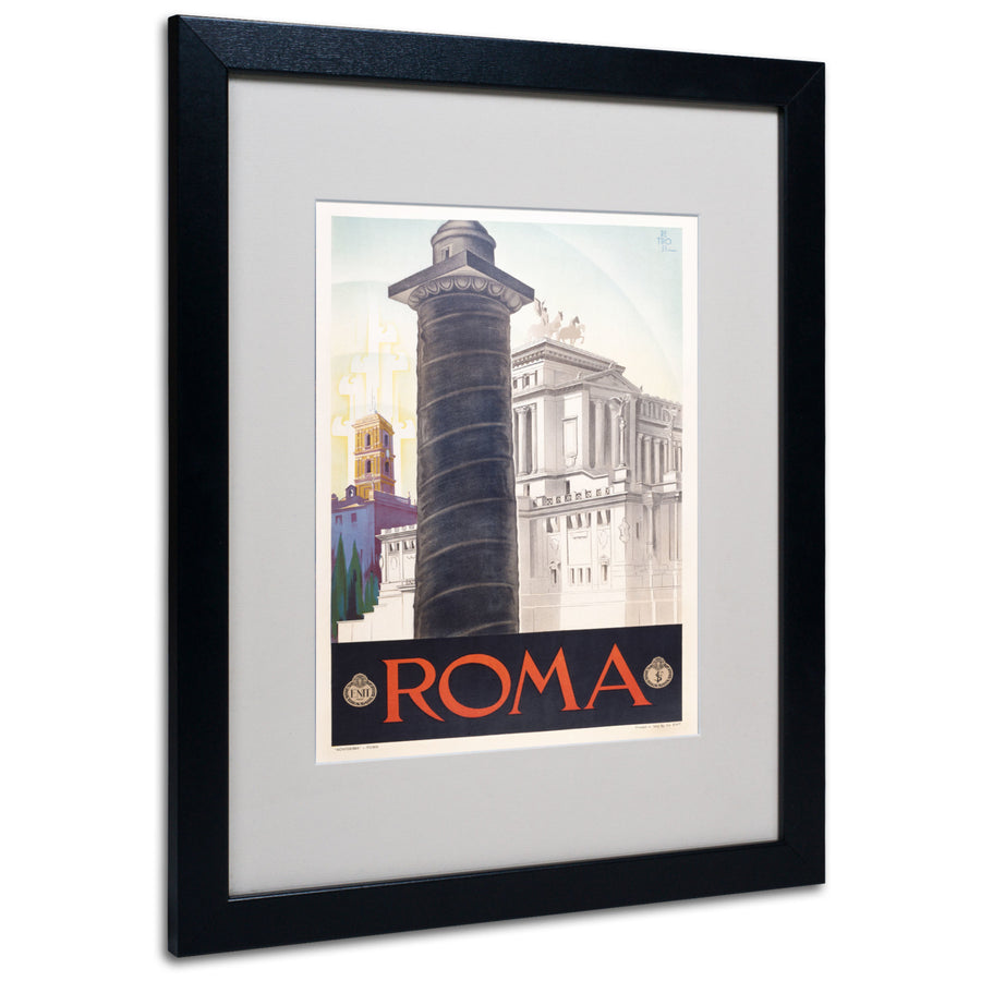 Roma Black Wooden Framed Art 18 x 22 Inches Image 1