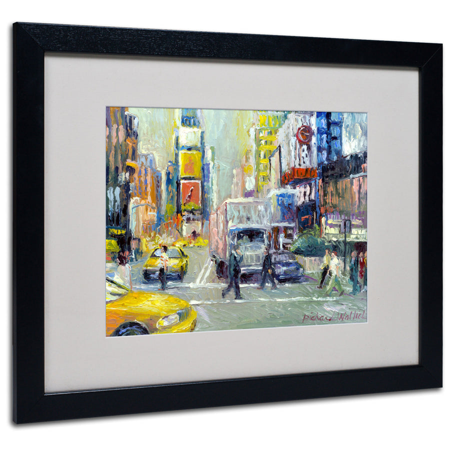 Richard Wallich Times Square Black Wooden Framed Art 18 x 22 Inches Image 1