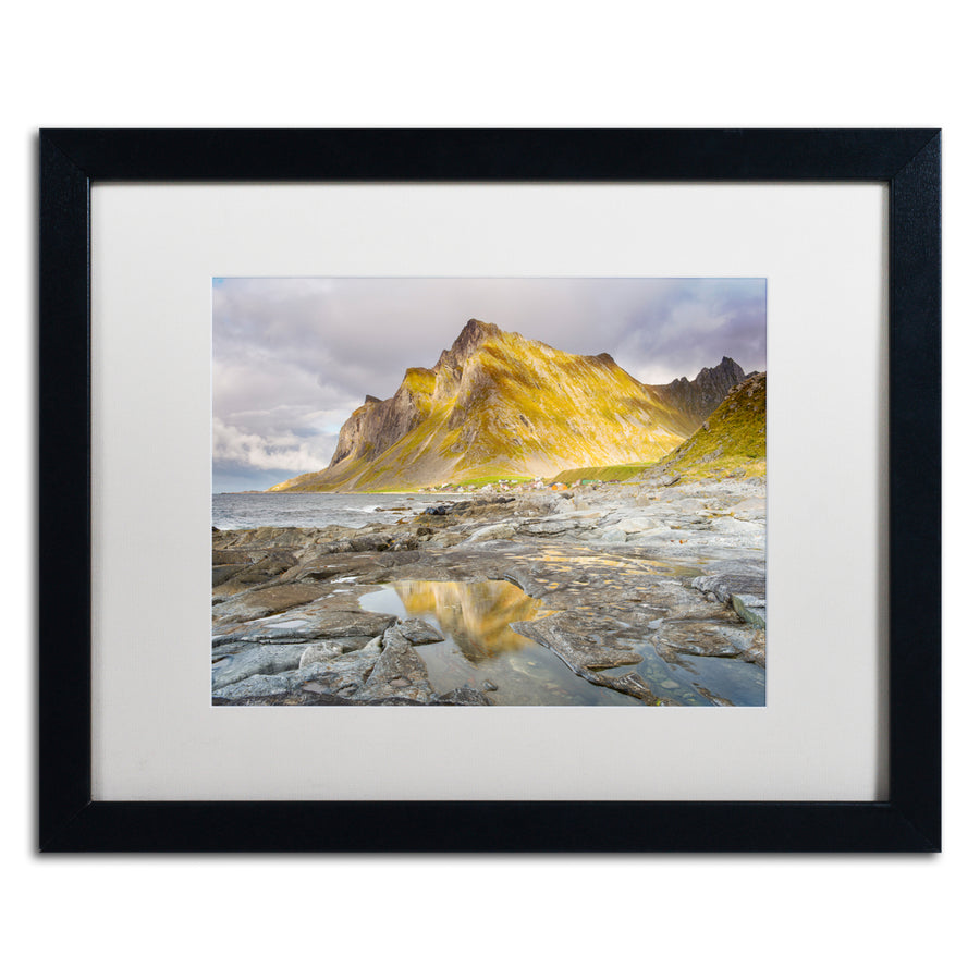 Michael Blanchette Photography Under the Mountain Black Wooden Framed Art 18 x 22 Inches Image 1