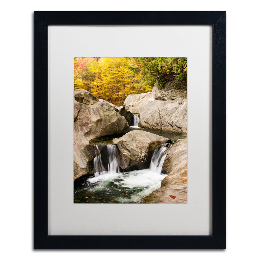 Michael Blanchette Photography Cascade Triangle Black Wooden Framed Art 18 x 22 Inches Image 1