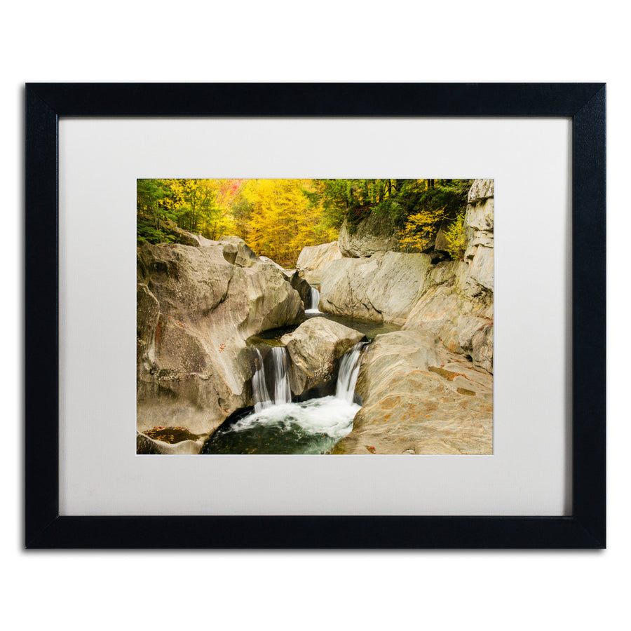 Michael Blanchette Photography Fall at the Falls Black Wooden Framed Art 18 x 22 Inches Image 1