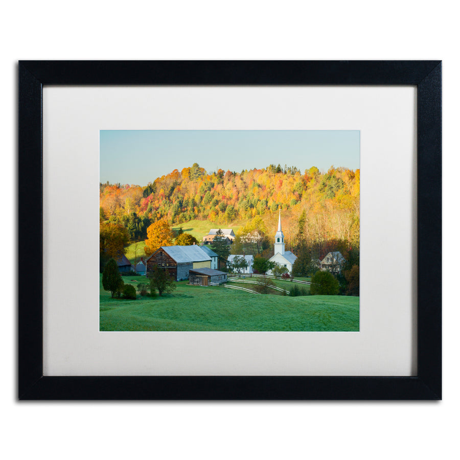 Michael Blanchette Photography Fall Pastoral Black Wooden Framed Art 18 x 22 Inches Image 1