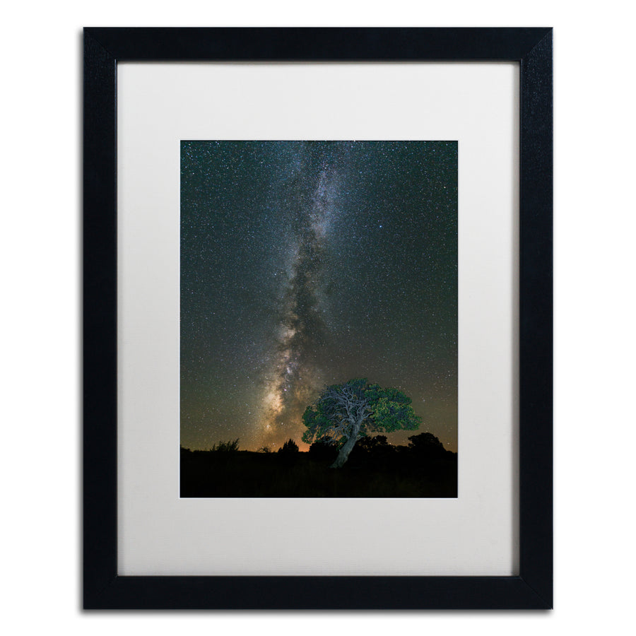 Michael Blanchette Photography Stars over Pinon Black Wooden Framed Art 18 x 22 Inches Image 1
