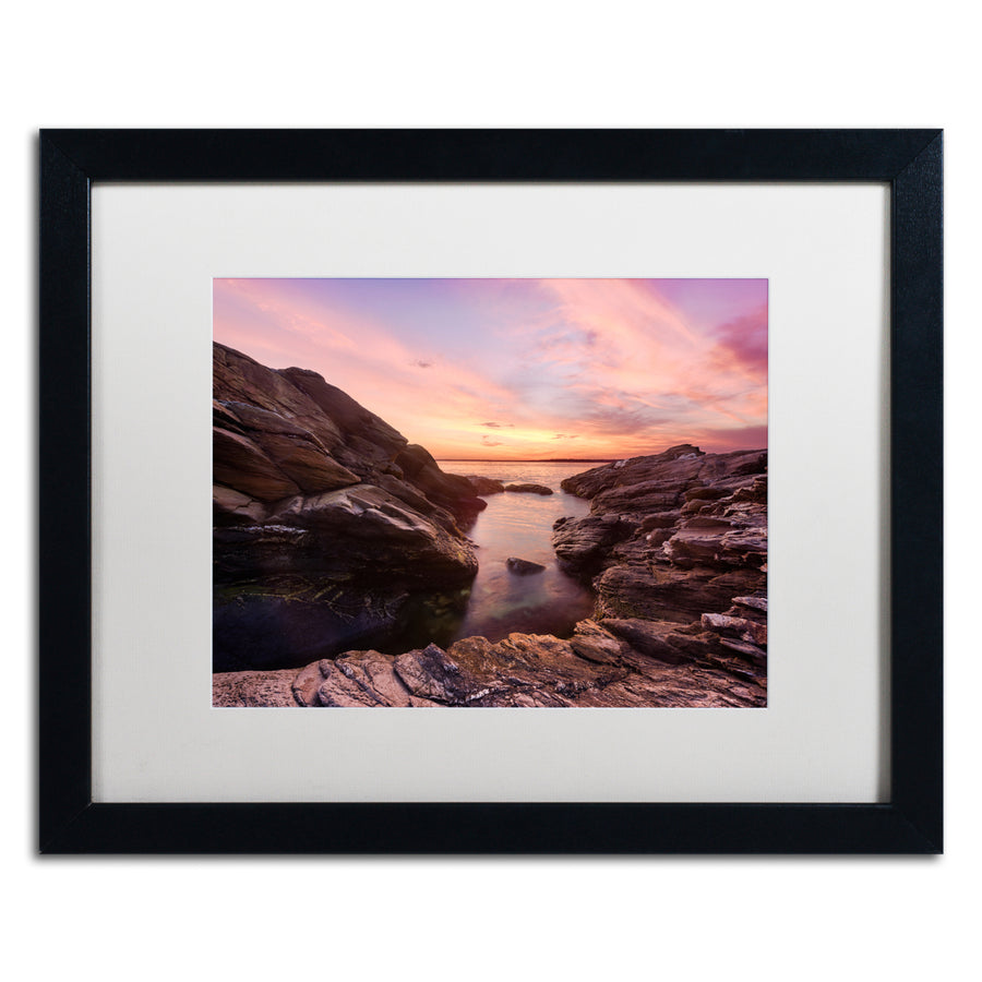 Michael Blanchette Photography Sunset Sweep Black Wooden Framed Art 18 x 22 Inches Image 1