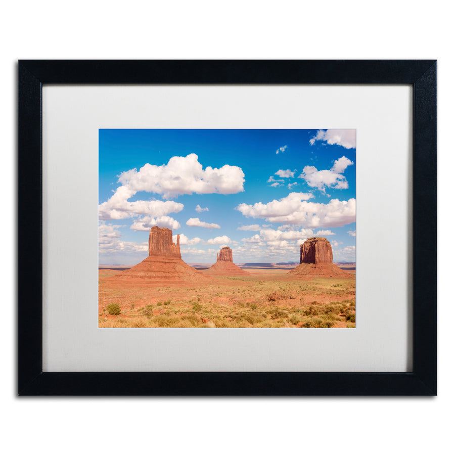 Michael Blanchette Photography Three Buttes Black Wooden Framed Art 18 x 22 Inches Image 1
