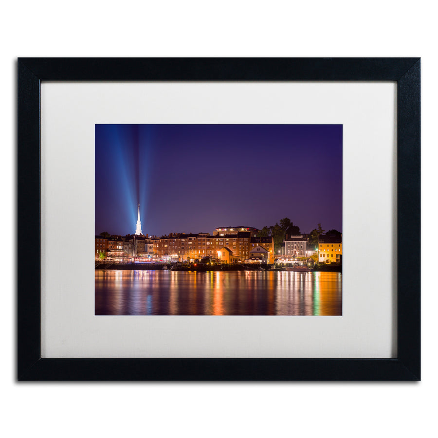 Michael Blanchette Photography Waterfront Black Wooden Framed Art 18 x 22 Inches Image 1