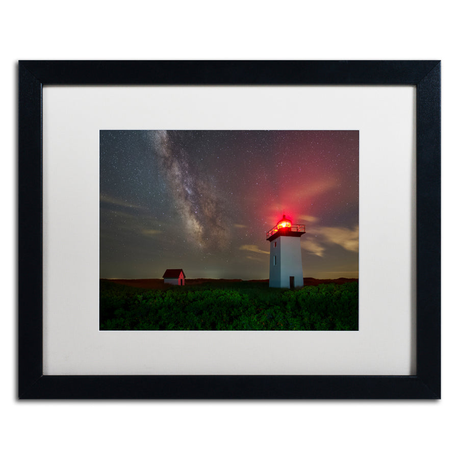 Michael Blanchette Photography Wood End Nights Black Wooden Framed Art 18 x 22 Inches Image 1