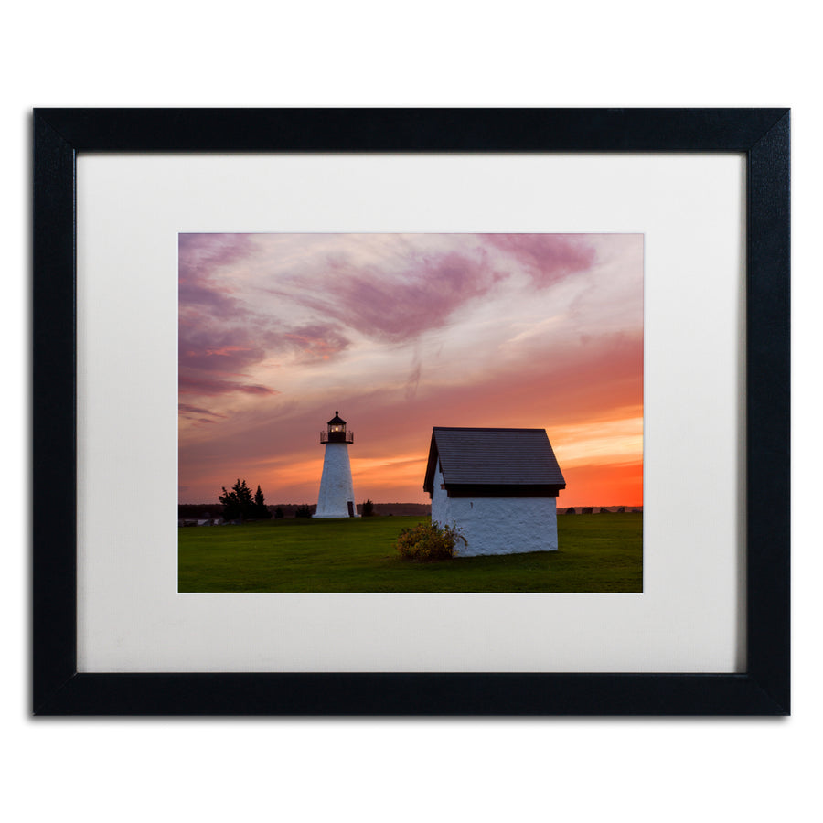 Michael Blanchette Photography Guidepost Black Wooden Framed Art 18 x 22 Inches Image 1