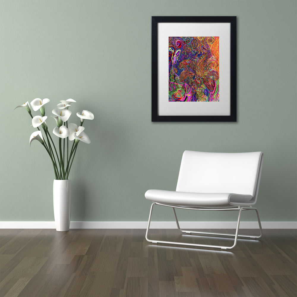 Josh Byer Lily Garden In Stanley Park Black Wooden Framed Art 18 x 22 Inches Image 2