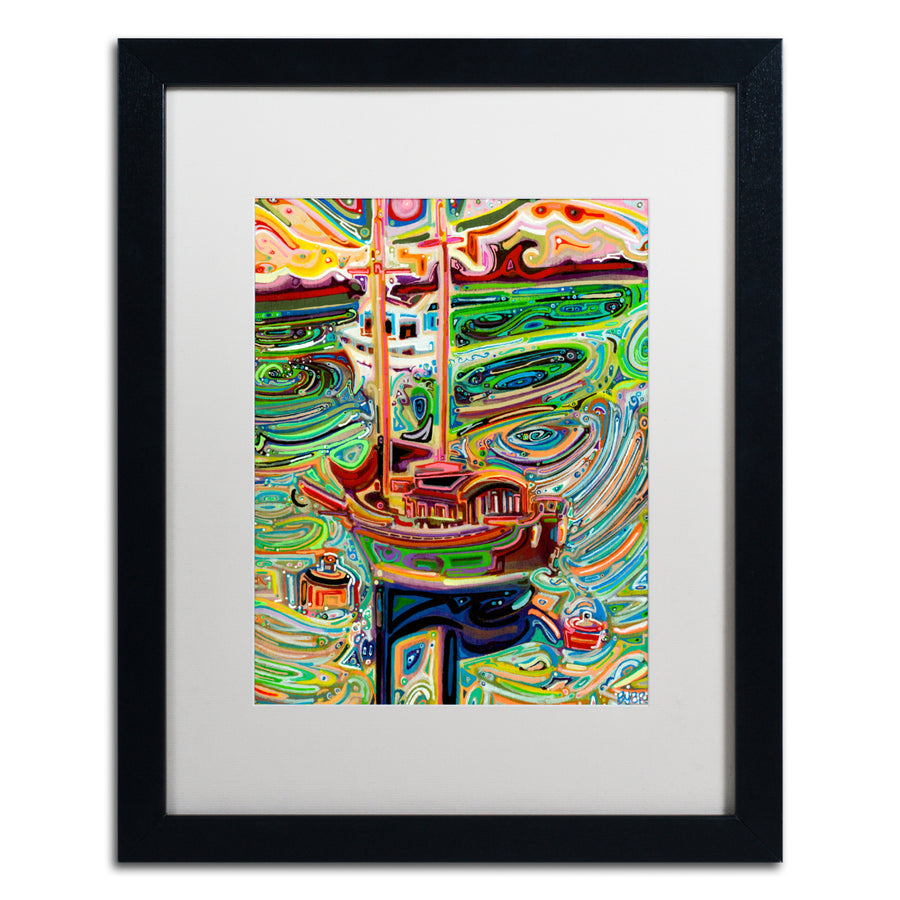 Josh Byer Sailing to Tofino Black Wooden Framed Art 18 x 22 Inches Image 1