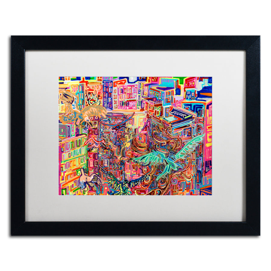 Josh Byer Friends Black Wooden Framed Art 18 x 22 Inches Image 1