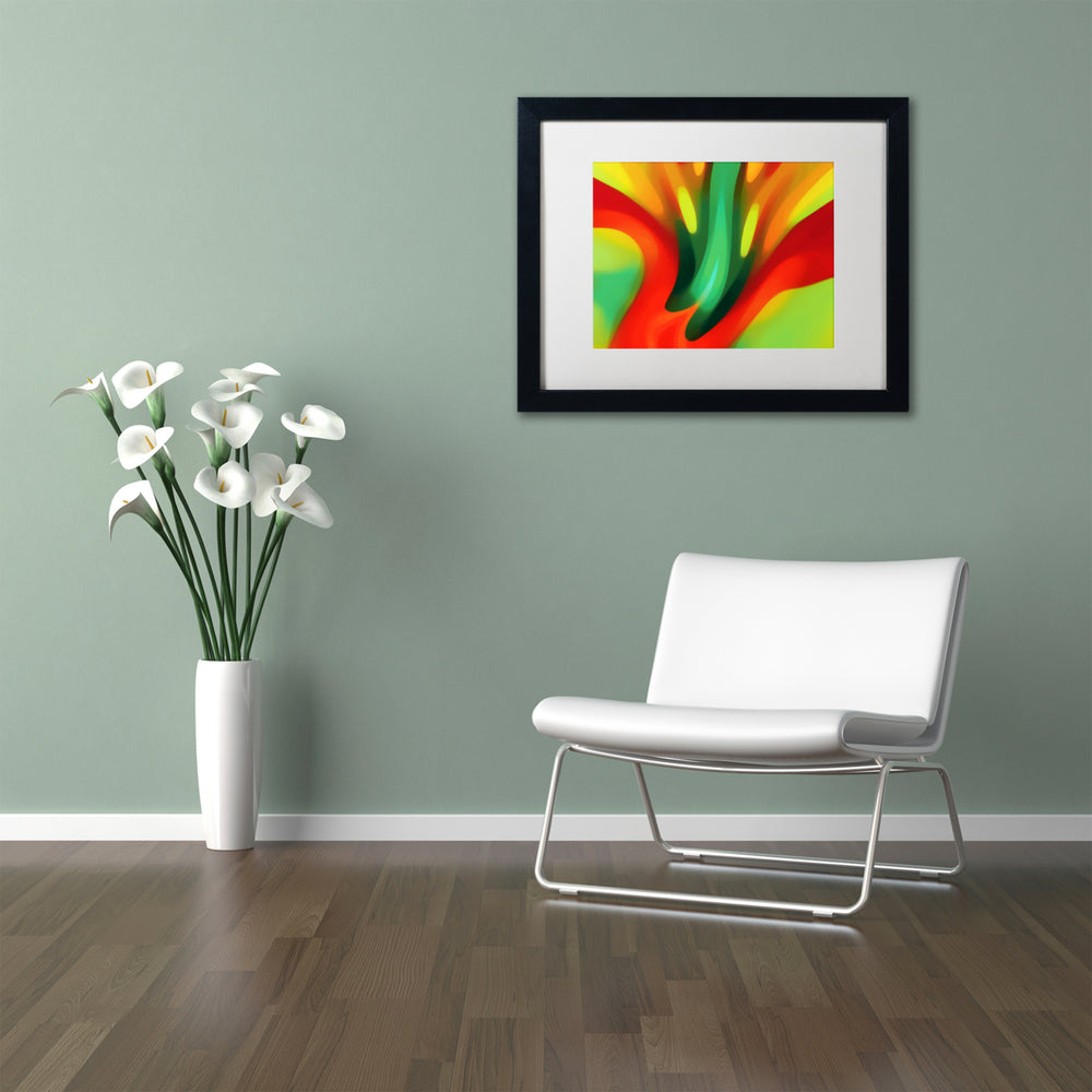 Amy Vangsgard Red Lily Black Wooden Framed Art 18 x 22 Inches Image 2