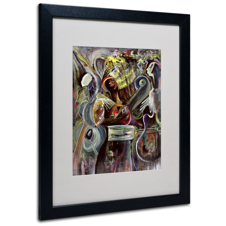 Ikahl Beckford Pearl Jam Black Wooden Framed Art 18 x 22 Inches Image 1