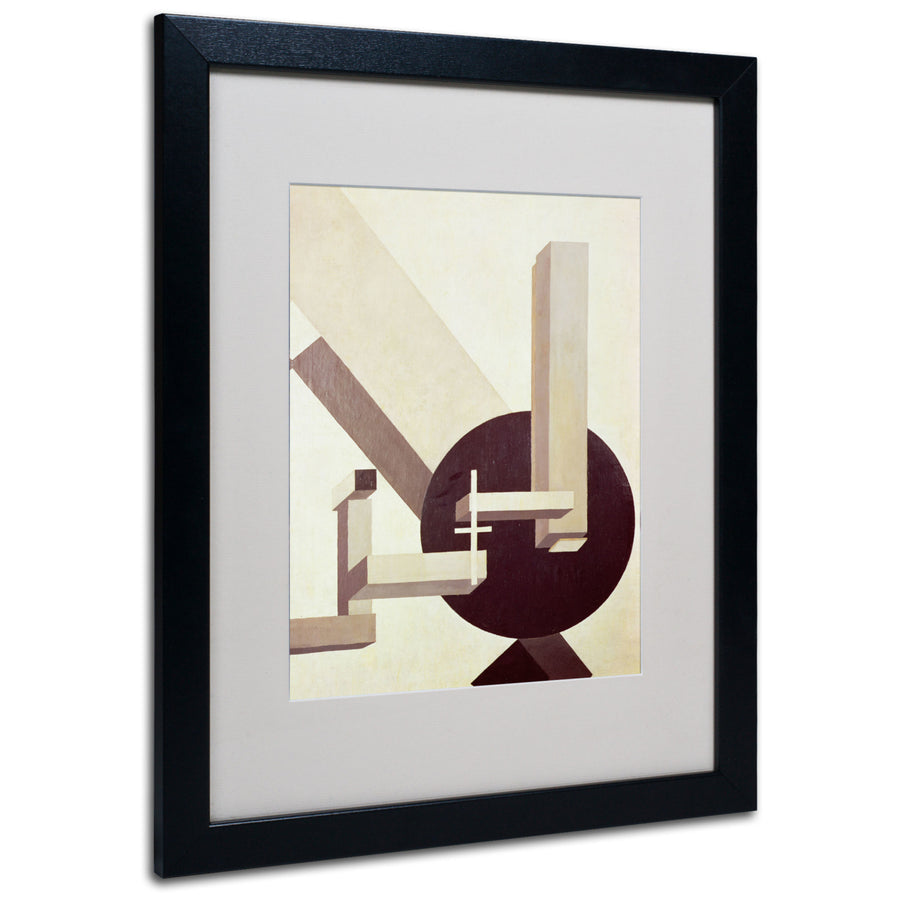 Eliezer Lissitzky Proun 10 1910 Black Wooden Framed Art 18 x 22 Inches Image 1