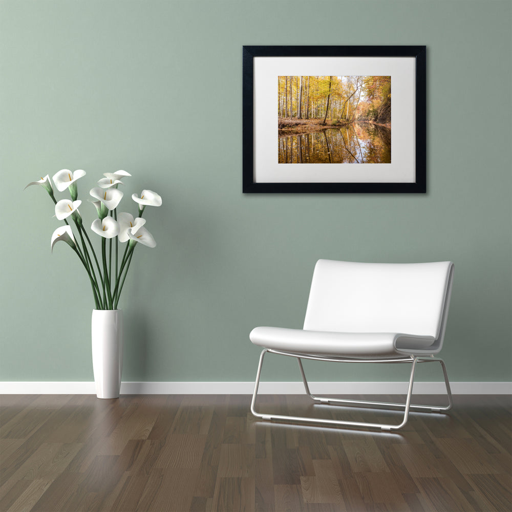 Jason Shaffer Beaver Creek 3 Black Wooden Framed Art 18 x 22 Inches Image 2