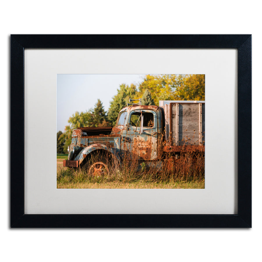 Jason Shaffer Findlay Truck Black Wooden Framed Art 18 x 22 Inches Image 1