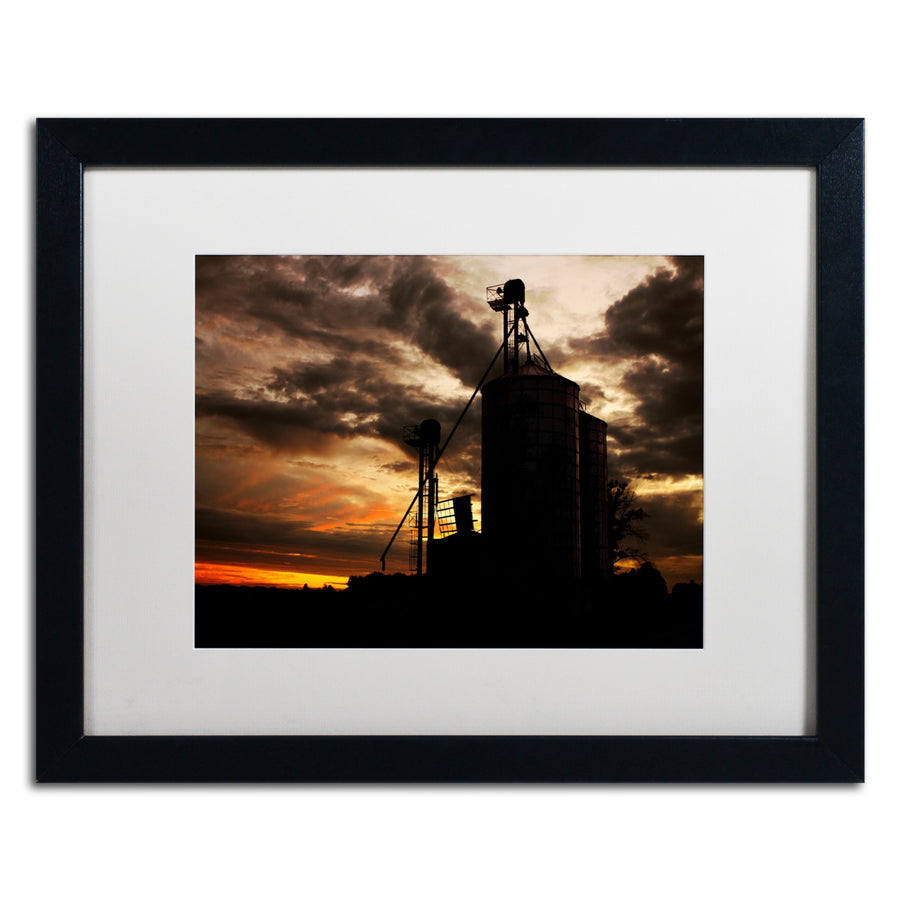 Jason Shaffer Gravel Mill Black Wooden Framed Art 18 x 22 Inches Image 1