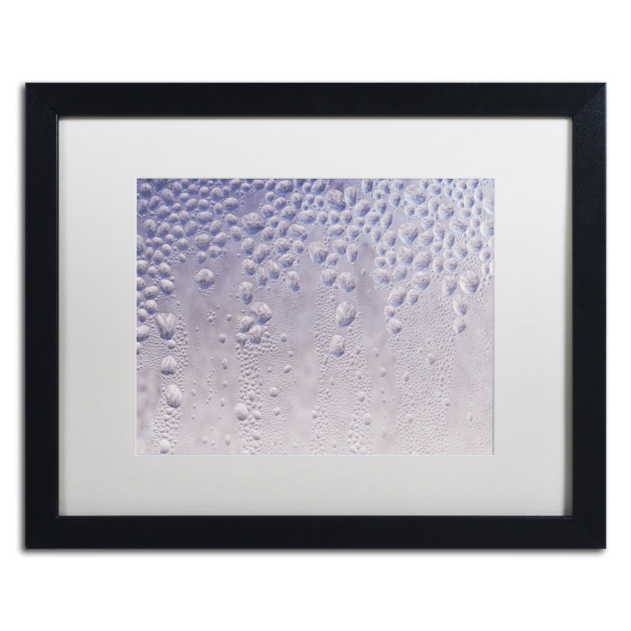 Kurt Shaffer Droplets Abstract on my Window Black Wooden Framed Art 18 x 22 Inches Image 1