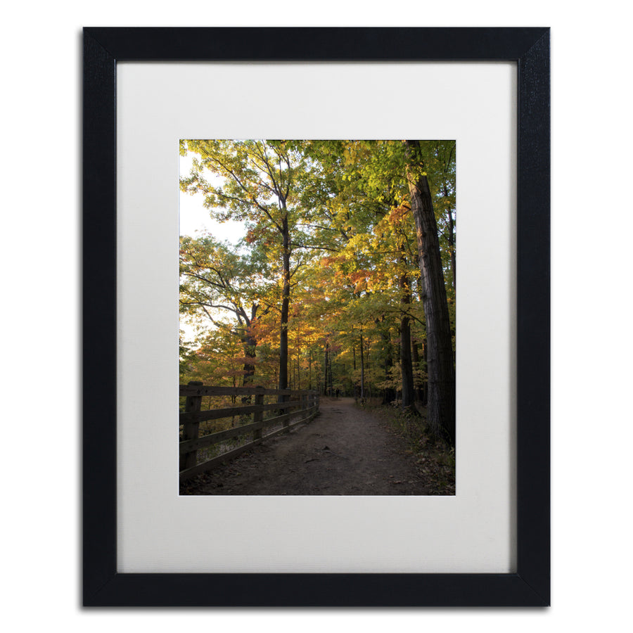 Kurt Shaffer Perfect End to an Autumn Day Black Wooden Framed Art 18 x 22 Inches Image 1