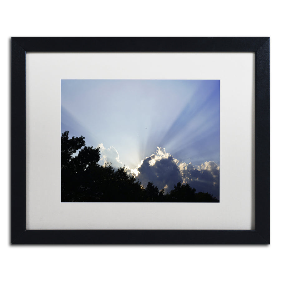 Kurt Shaffer Inspirational Sky Black Wooden Framed Art 18 x 22 Inches Image 1