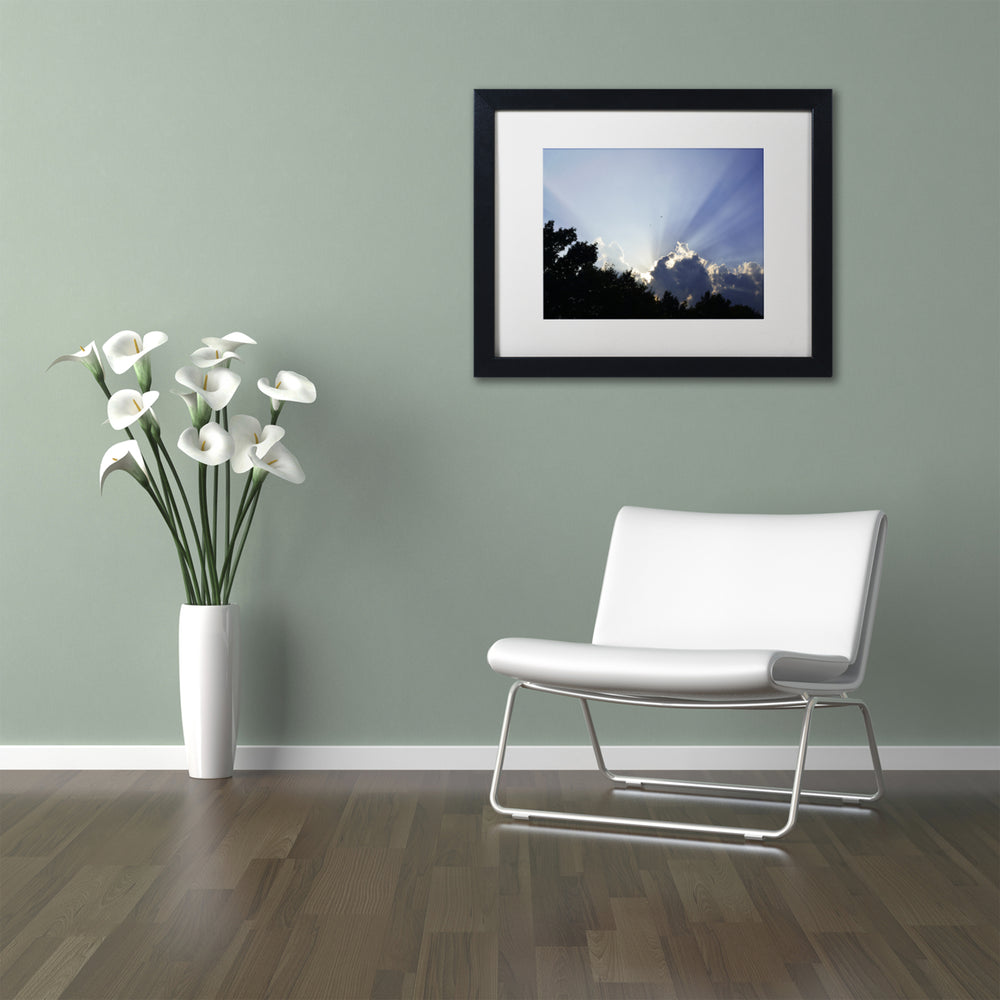 Kurt Shaffer Inspirational Sky Black Wooden Framed Art 18 x 22 Inches Image 2