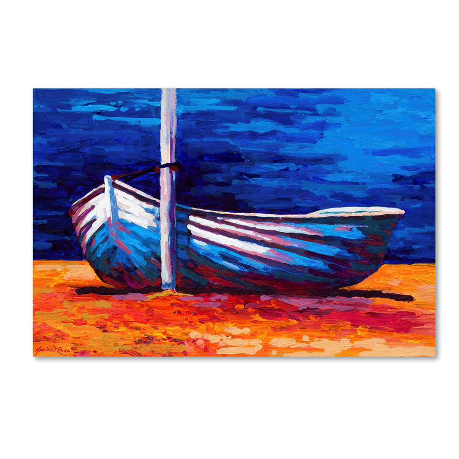 Marion Rose Boat 12 Ready to Hang Canvas Art 12 x 19 Inches Made in USA Image 1